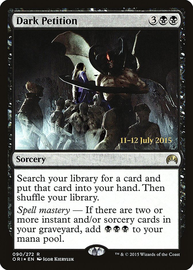 Dark Petition [Magic Origins Prerelease Promos] - The Mythic Store | 24h Order Processing