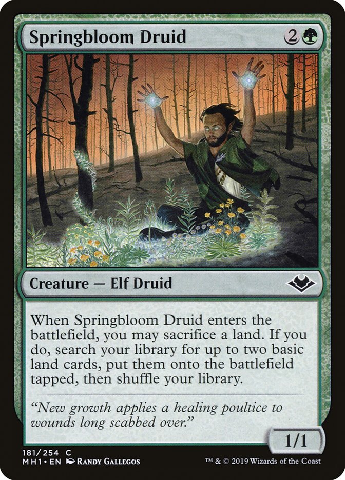 Springbloom Druid [Modern Horizons] - The Mythic Store | 24h Order Processing