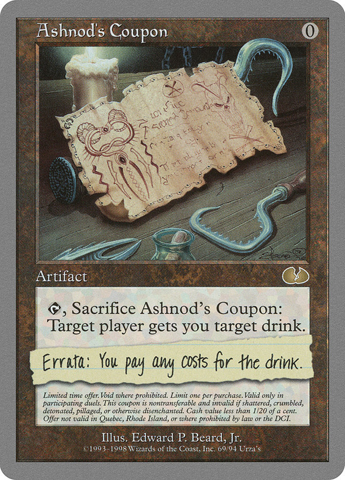 Ashnod's Coupon [Unglued] - The Mythic Store | 24h Order Processing