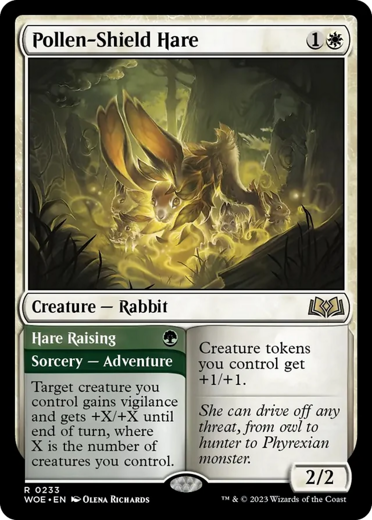 Pollen-Shield Hare // Hare Raising [Wilds of Eldraine] - The Mythic Store | 24h Order Processing