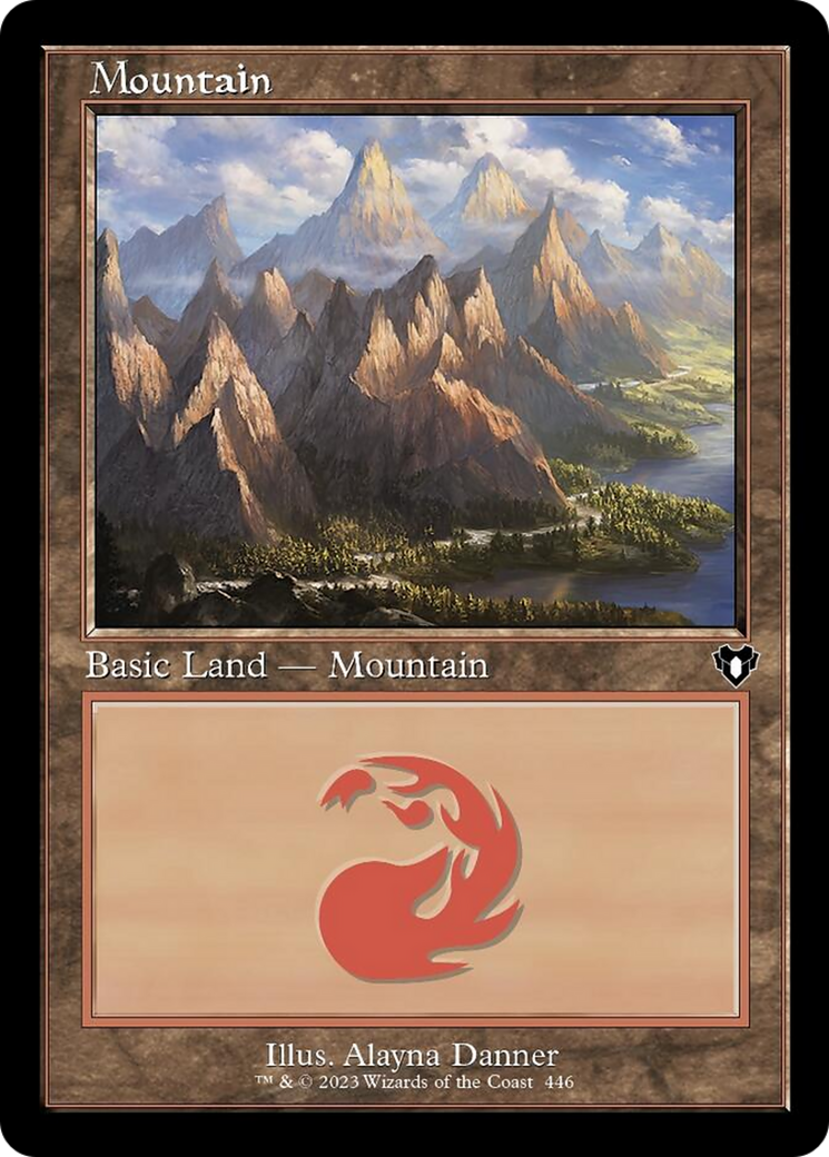 Mountain (446) (Retro) [Commander Masters] - The Mythic Store | 24h Order Processing