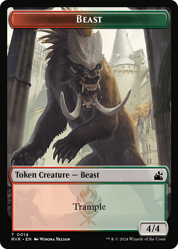 Beast Token [Ravnica Remastered Tokens] - The Mythic Store | 24h Order Processing