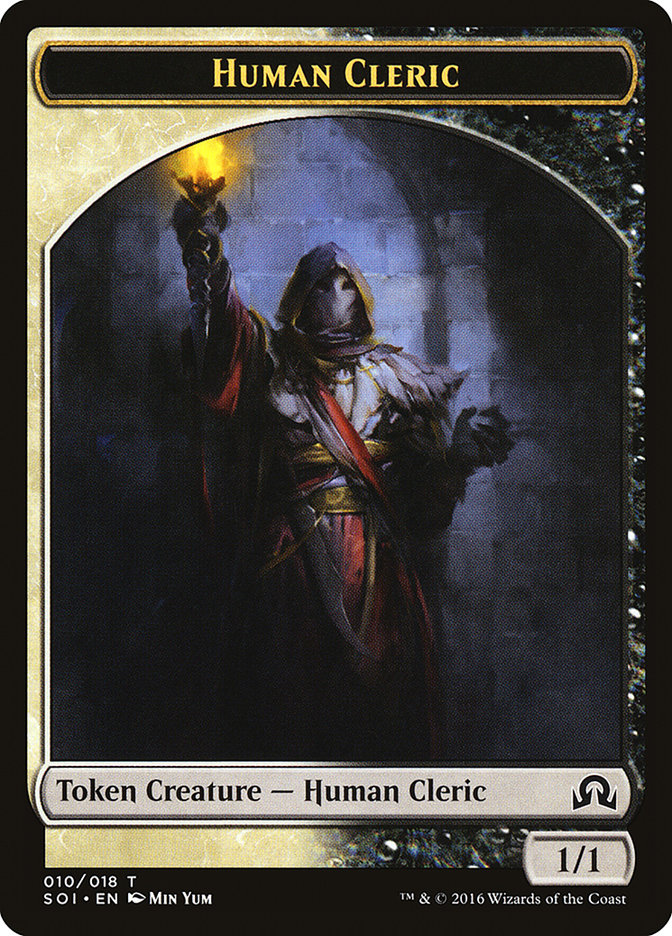 Human Cleric Token [Shadows over Innistrad Tokens] - The Mythic Store | 24h Order Processing