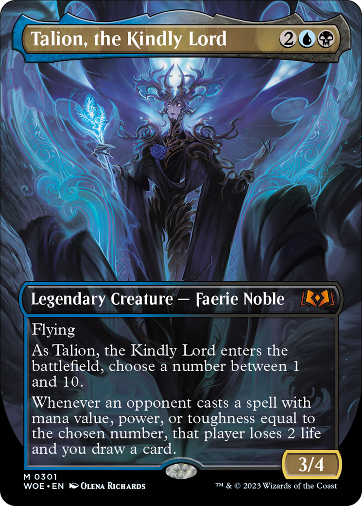 Talion, the Kindly Lord (Borderless Alternate Art) [Wilds of Eldraine] - The Mythic Store | 24h Order Processing