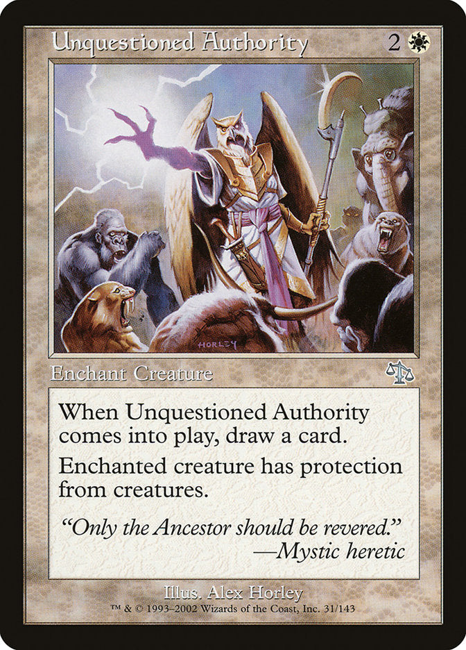 Unquestioned Authority [Judgment] - The Mythic Store | 24h Order Processing