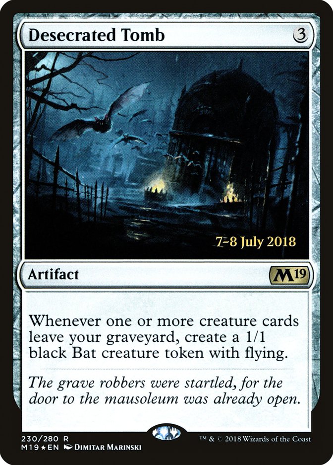 Desecrated Tomb [Core Set 2019 Prerelease Promos] - The Mythic Store | 24h Order Processing