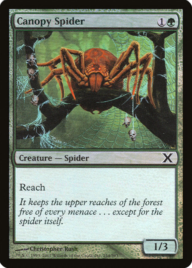 Canopy Spider (Premium Foil) [Tenth Edition] - The Mythic Store | 24h Order Processing