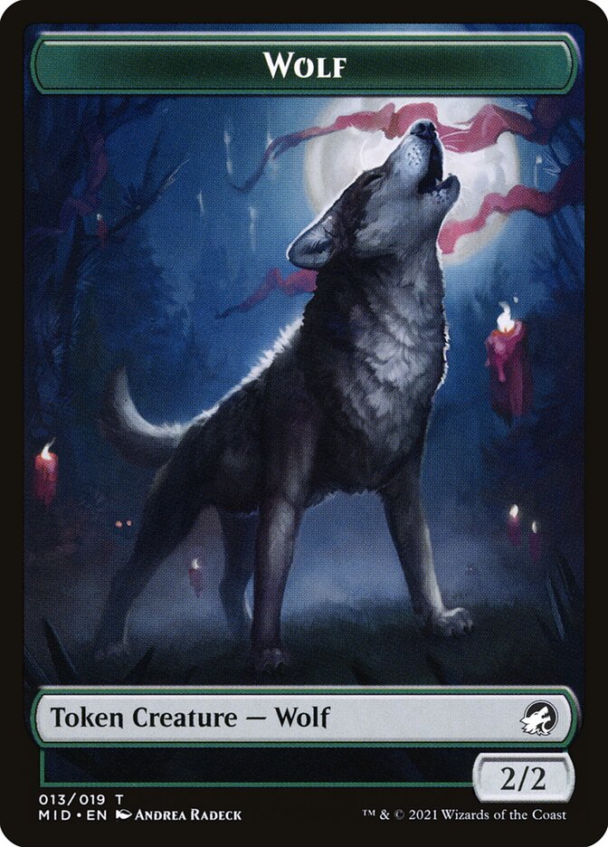 Wolf (013) // Treasure (015) Double-Sided Token [Challenger Decks 2022 Tokens] - The Mythic Store | 24h Order Processing