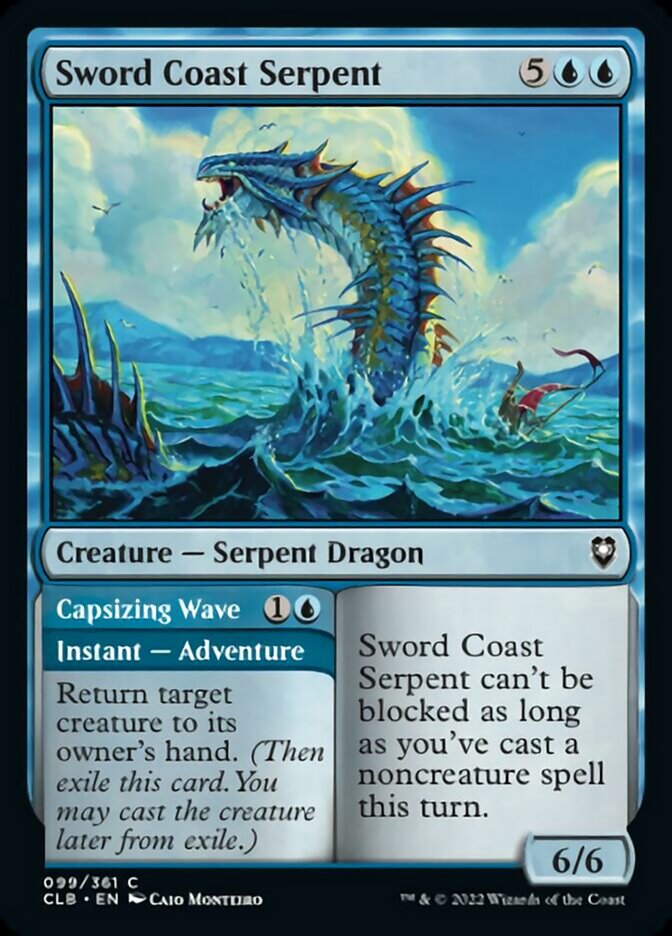 Sword Coast Serpent // Capsizing Wave [Commander Legends: Battle for Baldur's Gate] - The Mythic Store | 24h Order Processing