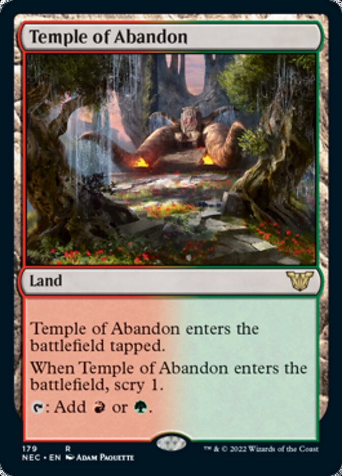 Temple of Abandon [Kamigawa: Neon Dynasty Commander] - The Mythic Store | 24h Order Processing