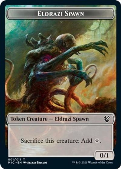 Eldrazi Spawn // Human Soldier Double-Sided Token [Innistrad: Midnight Hunt Commander Tokens] - The Mythic Store | 24h Order Processing
