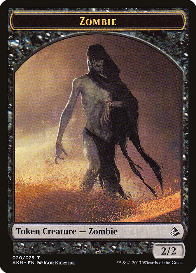 Gideon of the Trials Emblem // Zombie Double-Sided Token [Amonkhet Tokens] - The Mythic Store | 24h Order Processing