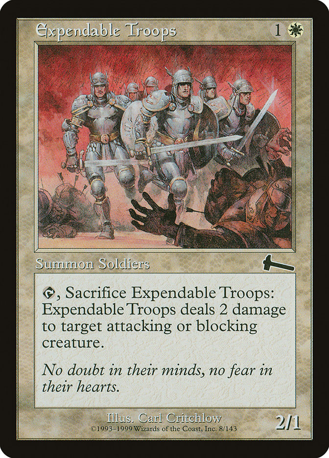 Expendable Troops [Urza's Legacy] - The Mythic Store | 24h Order Processing