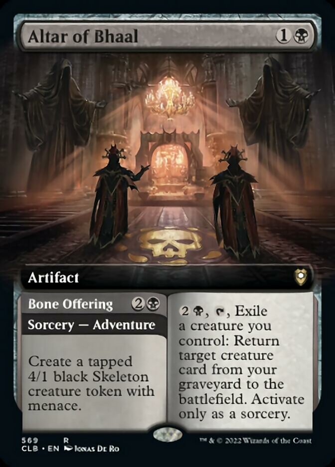 Altar of Bhaal // Bone Offering (Extended Art) [Commander Legends: Battle for Baldur's Gate] - The Mythic Store | 24h Order Processing