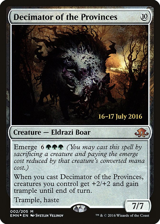 Decimator of the Provinces [Eldritch Moon Prerelease Promos] - The Mythic Store | 24h Order Processing