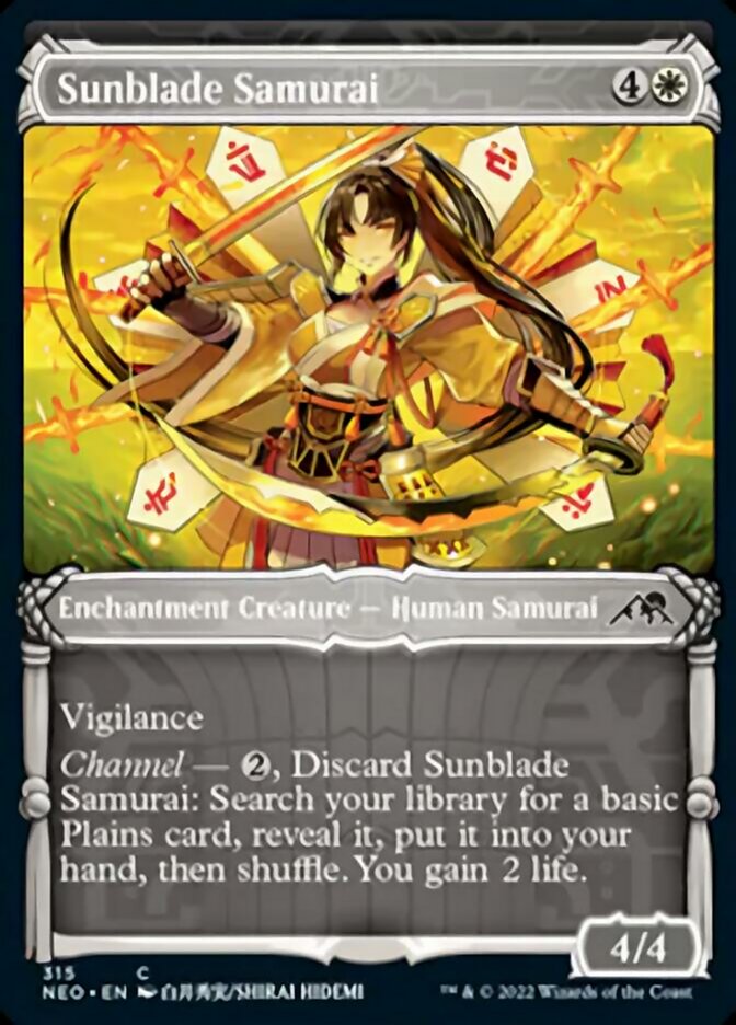 Sunblade Samurai (Showcase Samurai) [Kamigawa: Neon Dynasty] - The Mythic Store | 24h Order Processing