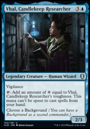 Vhal, Candlekeep Researcher [Commander Legends: Battle for Baldur's Gate] - The Mythic Store | 24h Order Processing