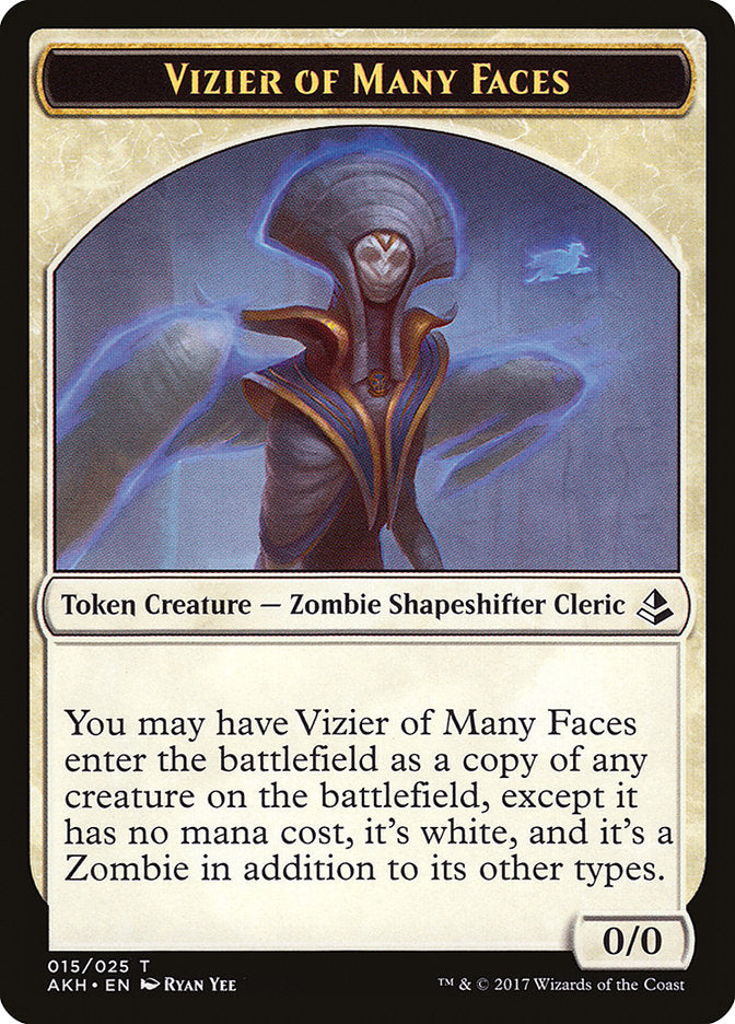 Vizier of Many Faces Token [Amonkhet Tokens] - The Mythic Store | 24h Order Processing