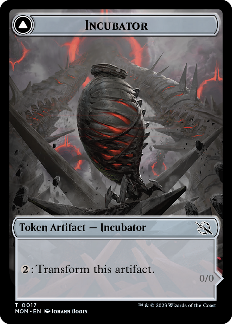 Incubator // Phyrexian (17) Double-Sided Token [March of the Machine Tokens] - The Mythic Store | 24h Order Processing