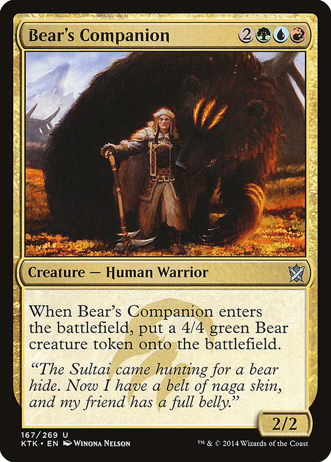 Bear's Companion [Khans of Tarkir] - The Mythic Store | 24h Order Processing