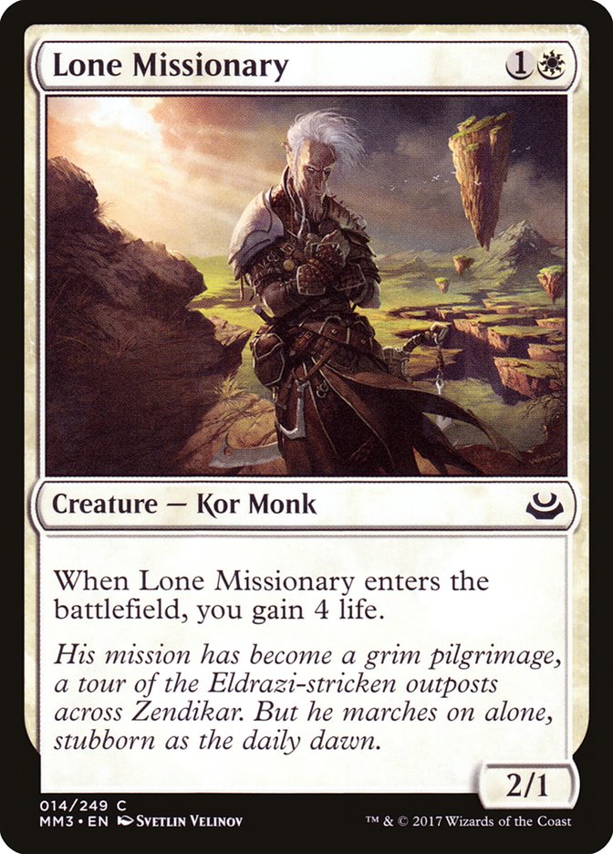 Lone Missionary [Modern Masters 2017] - The Mythic Store | 24h Order Processing