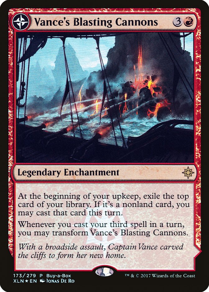 Vance's Blasting Cannons // Spitfire Bastion (Buy-A-Box) [Ixalan Treasure Chest] - The Mythic Store | 24h Order Processing