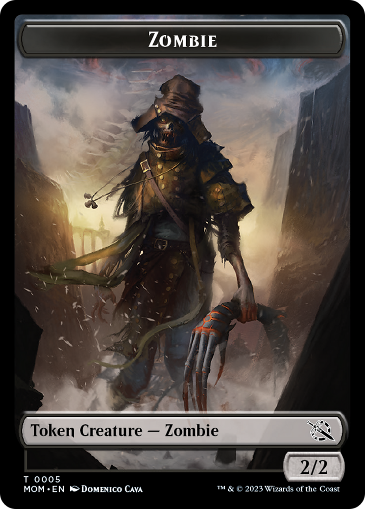 Elemental (9) // Zombie Double-Sided Token [March of the Machine Tokens] - The Mythic Store | 24h Order Processing