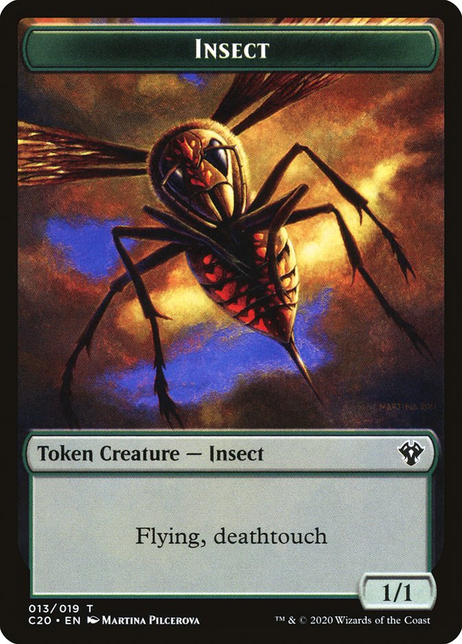 Spirit // Insect (013) Double-Sided Token [Commander 2020 Tokens] - The Mythic Store | 24h Order Processing