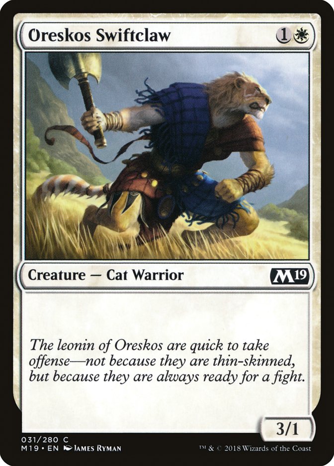 Oreskos Swiftclaw [Core Set 2019] - The Mythic Store | 24h Order Processing