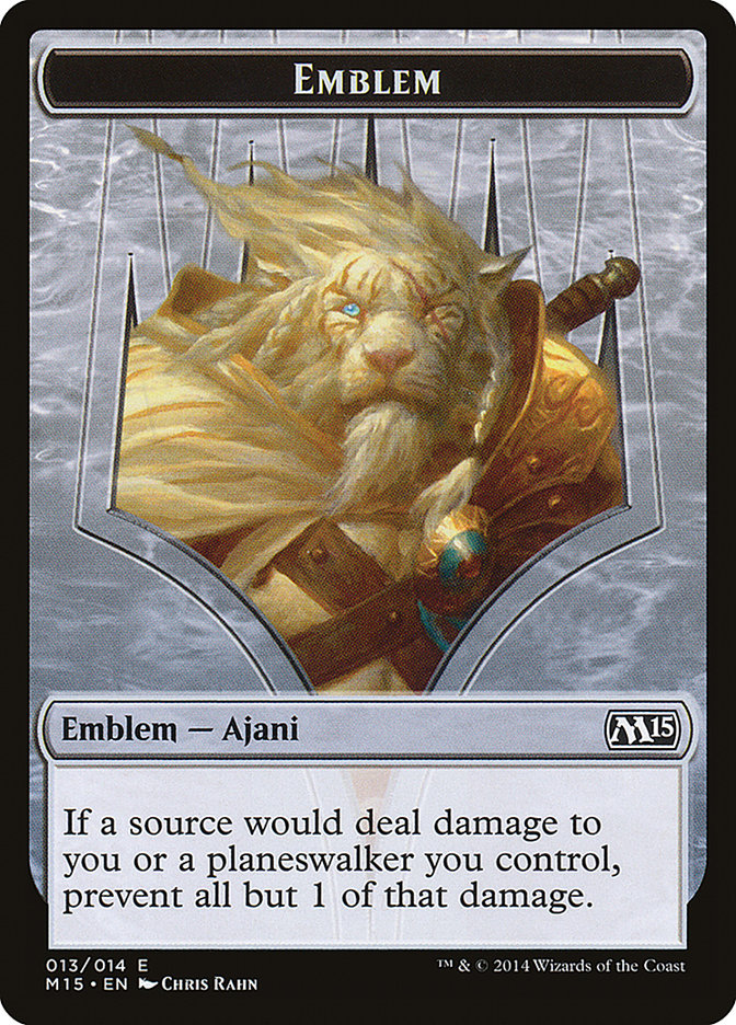 Ajani Steadfast Emblem [Magic 2015 Tokens] - The Mythic Store | 24h Order Processing