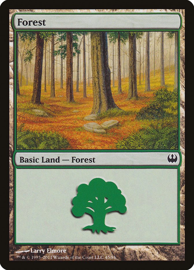 Forest (45) [Duel Decks: Knights vs. Dragons] - The Mythic Store | 24h Order Processing