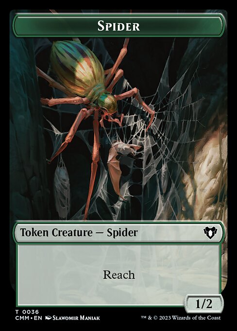 Clue // Spider Double-Sided Token [Commander Masters Tokens] - The Mythic Store | 24h Order Processing
