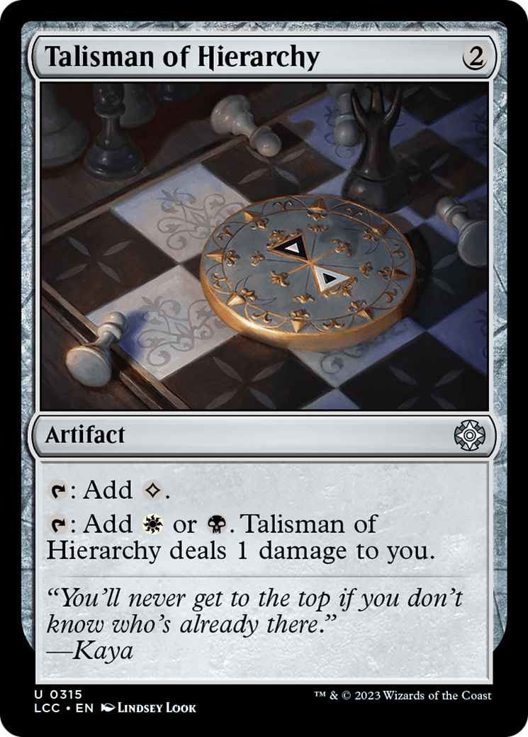 Talisman of Hierarchy [The Lost Caverns of Ixalan Commander] - The Mythic Store | 24h Order Processing