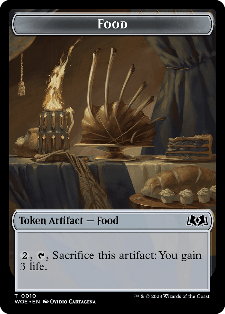 Rat // Food (0010) Double-Sided Token [Wilds of Eldraine Tokens] - The Mythic Store | 24h Order Processing
