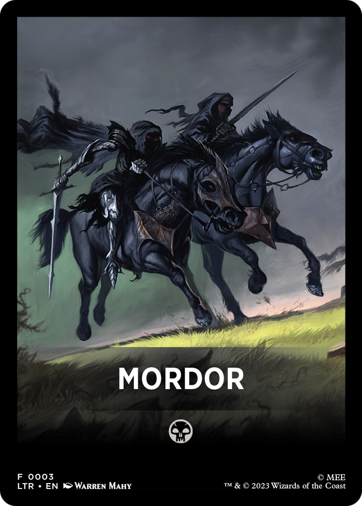 Mordor Theme Card [The Lord of the Rings: Tales of Middle-Earth Tokens] - The Mythic Store | 24h Order Processing
