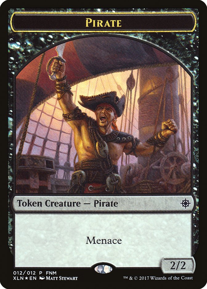 Pirate // Treasure Double-Sided Token [Friday Night Magic 2017] - The Mythic Store | 24h Order Processing