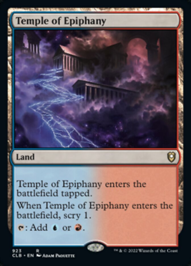 Temple of Epiphany [Commander Legends: Battle for Baldur's Gate] - The Mythic Store | 24h Order Processing