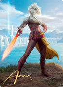 Nahiri, Heir of the Ancients 1 Art Card (Gold-Stamped Signature) [Zendikar Rising Art Series] - The Mythic Store | 24h Order Processing