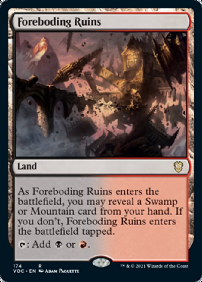 Foreboding Ruins [Innistrad: Crimson Vow Commander] - The Mythic Store | 24h Order Processing