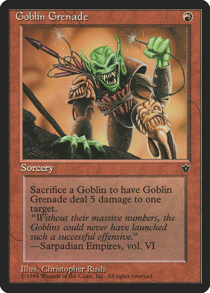 Goblin Grenade (Christopher Rush) [Fallen Empires] - The Mythic Store | 24h Order Processing
