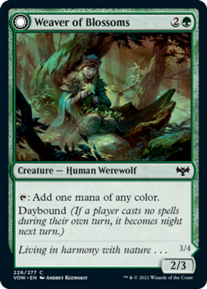 Weaver of Blossoms // Blossom-Clad Werewolf [Innistrad: Crimson Vow] - The Mythic Store | 24h Order Processing