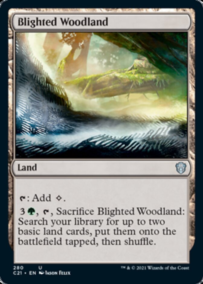 Blighted Woodland [Commander 2021] - The Mythic Store | 24h Order Processing
