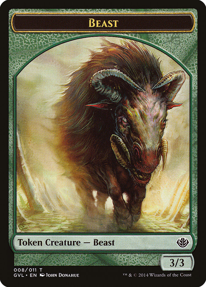 Beast Token (008/011) (Garruk vs. Liliana) [Duel Decks Anthology Tokens] - The Mythic Store | 24h Order Processing