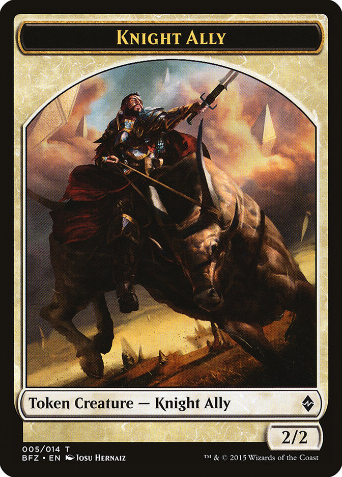 Knight Ally Token [Battle for Zendikar Tokens] - The Mythic Store | 24h Order Processing