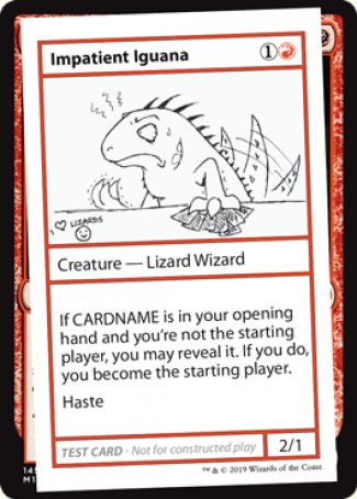 Impatient Iguana (2021 Edition) [Mystery Booster Playtest Cards] - The Mythic Store | 24h Order Processing