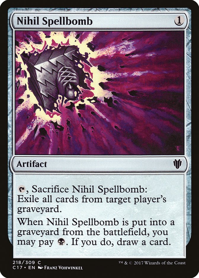 Nihil Spellbomb [Commander 2017] - The Mythic Store | 24h Order Processing