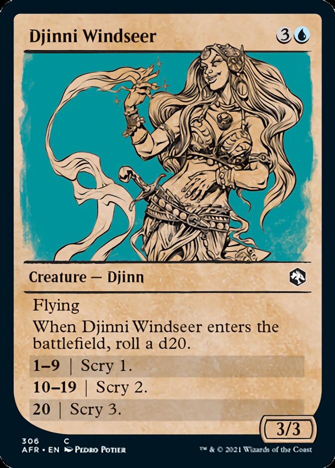 Djinni Windseer (Showcase) [Dungeons & Dragons: Adventures in the Forgotten Realms] - The Mythic Store | 24h Order Processing