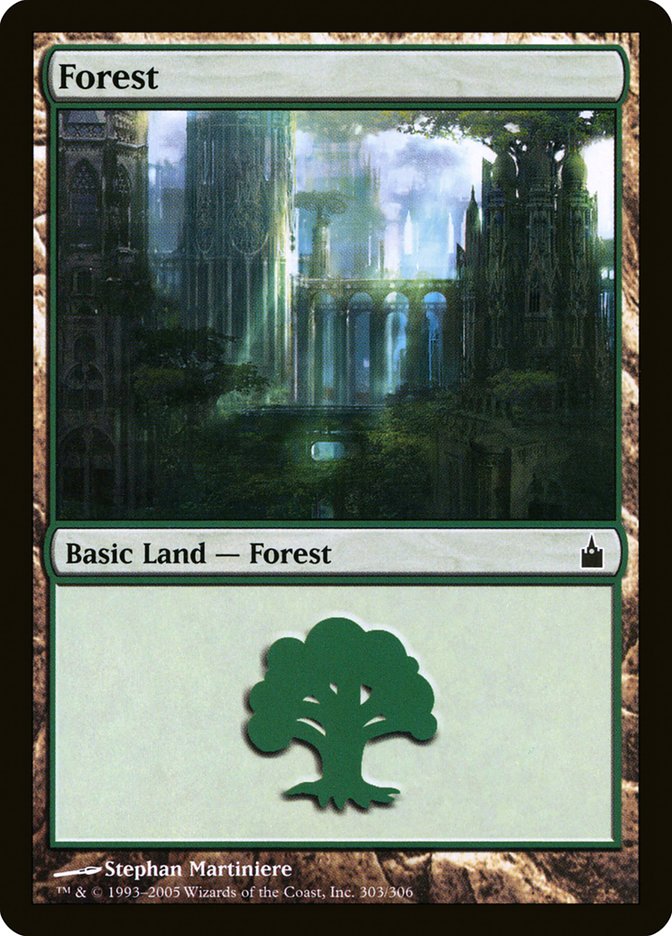 Forest (303) [Ravnica: City of Guilds] - The Mythic Store | 24h Order Processing