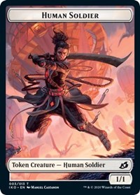 Human Soldier (003) // Zombie Double-Sided Token [Commander 2020 Tokens] - The Mythic Store | 24h Order Processing