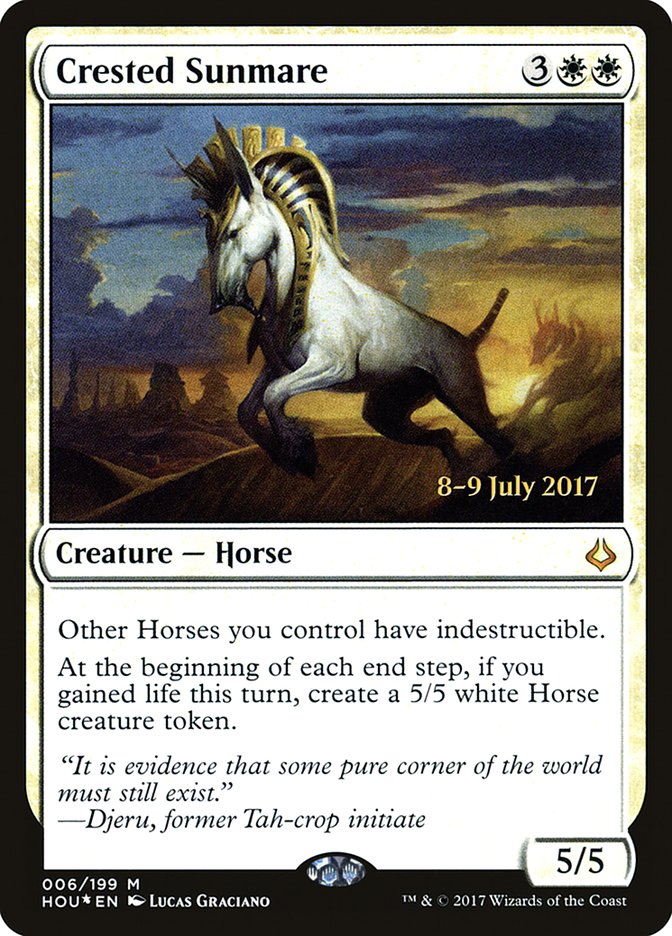 Crested Sunmare [Hour of Devastation Prerelease Promos] - The Mythic Store | 24h Order Processing